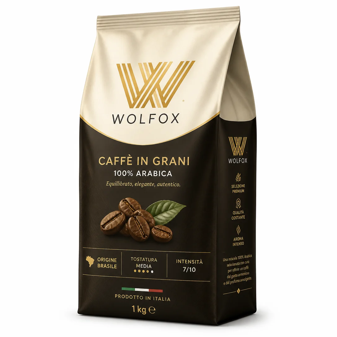 Busta caffè WOLFOX 1 kg